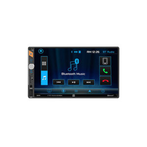 Musicway-17-Car Radio Bluetooth Single DIN Car Stereo Audio, Car Audio with Hands free and Remote Control