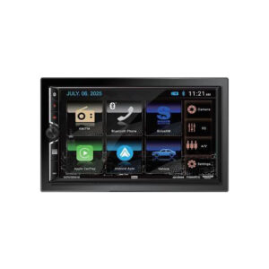 Musicway-19-Car Stereo with Bluetooth, USB, FM Radio & AUX Support, Digital Car Music System
