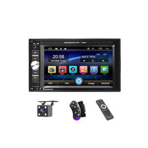Musicway-8-Double IC High Power Car Stereo with LCD & Remote Control | Universal Fit MP3 Player -Bluetooth, USB, AUX, FM Radio, SD Card